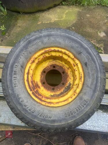 PAIR OF JD COMPACT TRACTOR WHEELS