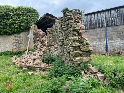 REMAINING STONE FROM BUILDING