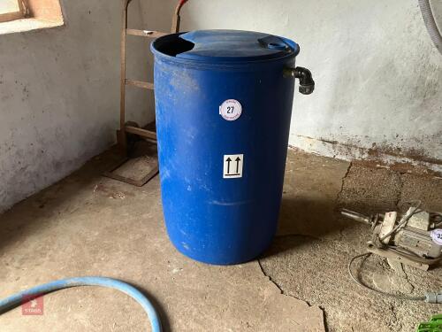 BLUE PLASTIC BARREL (27)
