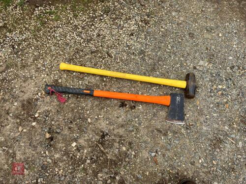 SLEDGE HAMMER AND AXE