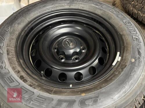 4 X 18'' TOYOTA STEEL WHEELS & TRYES