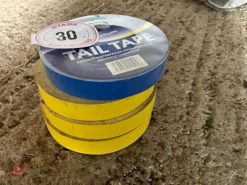 4 ROLLS OF DAIRY COW TAIL TAPE (30)