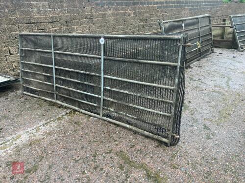 GALVANISED 10' SHEETED GATE (46)