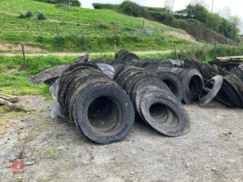 APPROX 100 TYRE WALLS (17)