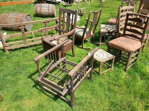 QTY OF ANTIQUE CHAIRS S/R