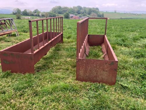 2 X 10' CATTLE FEED BARRIERS/TROUGHS