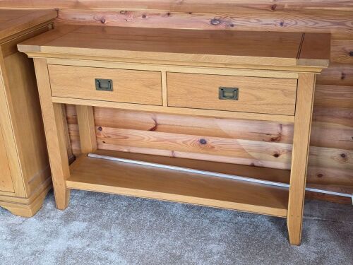 WOODEN TABLE/SIDE BOARD