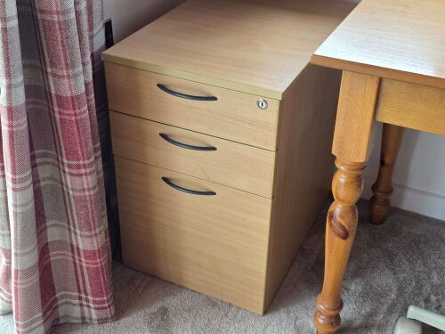 2 FILING/DESK CABINETS